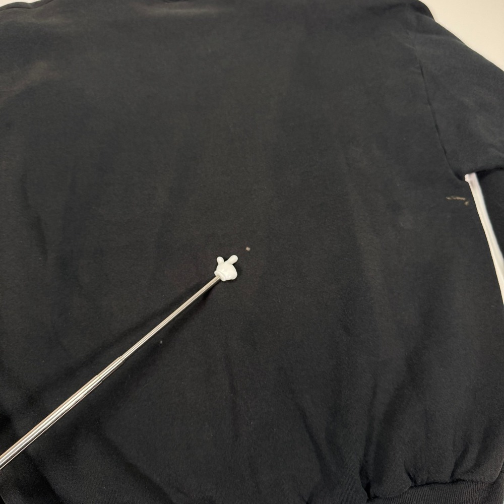 Vintage Jerzees Crewneck Sweatshirt Pullover Mens XL Black Faded USA Made - Picture 10 of 11